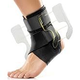 BraceUP Ankle Brace - Relieve Pain, Enhance Stability for Foot Pain, Sprained Ankle, Achilles Tendonitis, Men and Women (Black)