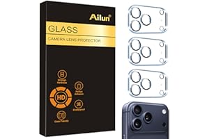 Ailun 3 Pack Camera Lens Protector for iPhone 17 Pro Max,Tempered Glass,9H Hardness,Ultra HD,Anti-Scratch,Case Friendly,Does
