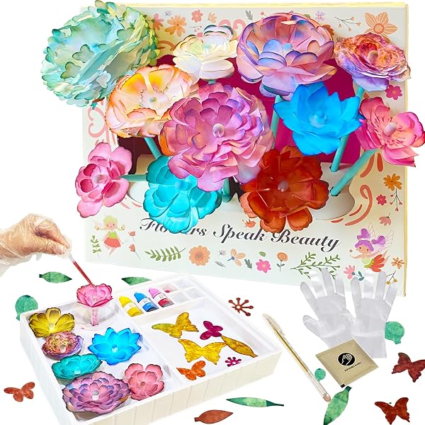 TEHZYORA PAPER FLOWER SCIENCE KITS & CRAFTS FOR...