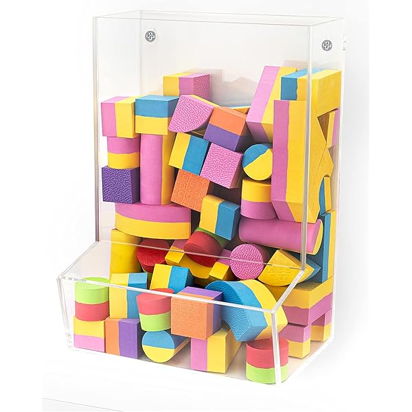 Wall Toy Storage BSSOYAMM Acrylic Wall Toy Dispenser, Self