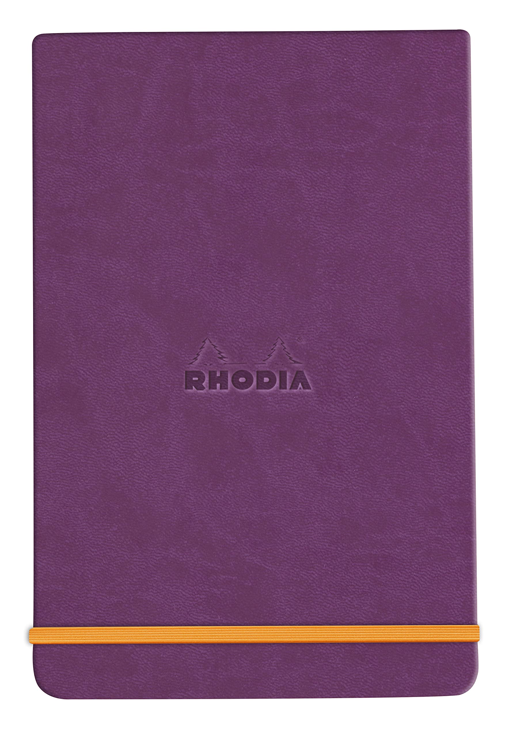 RHODIA 194393C - Rigid Notebook Webnotepad Purple - A5 - Lined - 192 Detachable Pages - Ivory Clairefontaine Paper 90 g/m - Bookmark, Elastic Closure - Faux Leather Cover - Rhodiarama — image 1