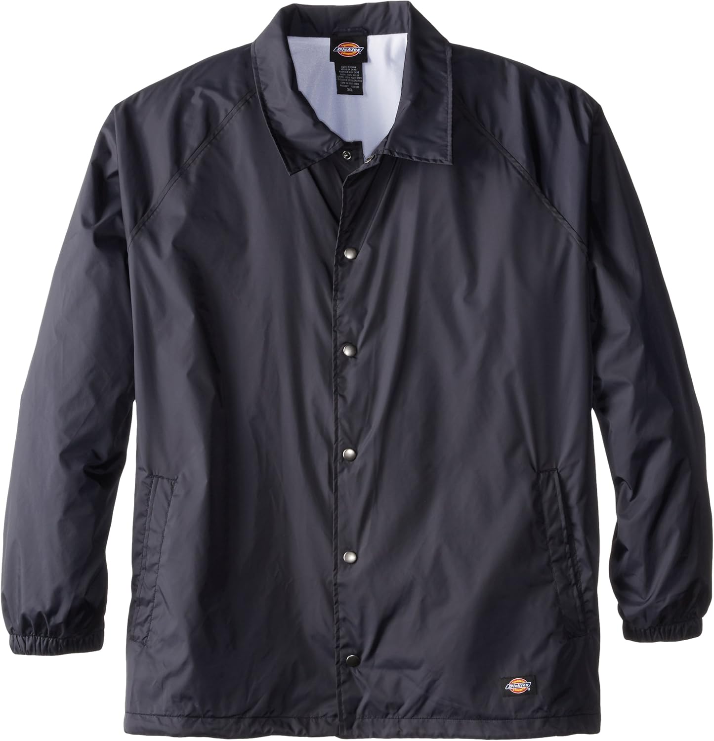 Dickies Men's Big & Tall Snap Front Nylon Jacket: Clothing