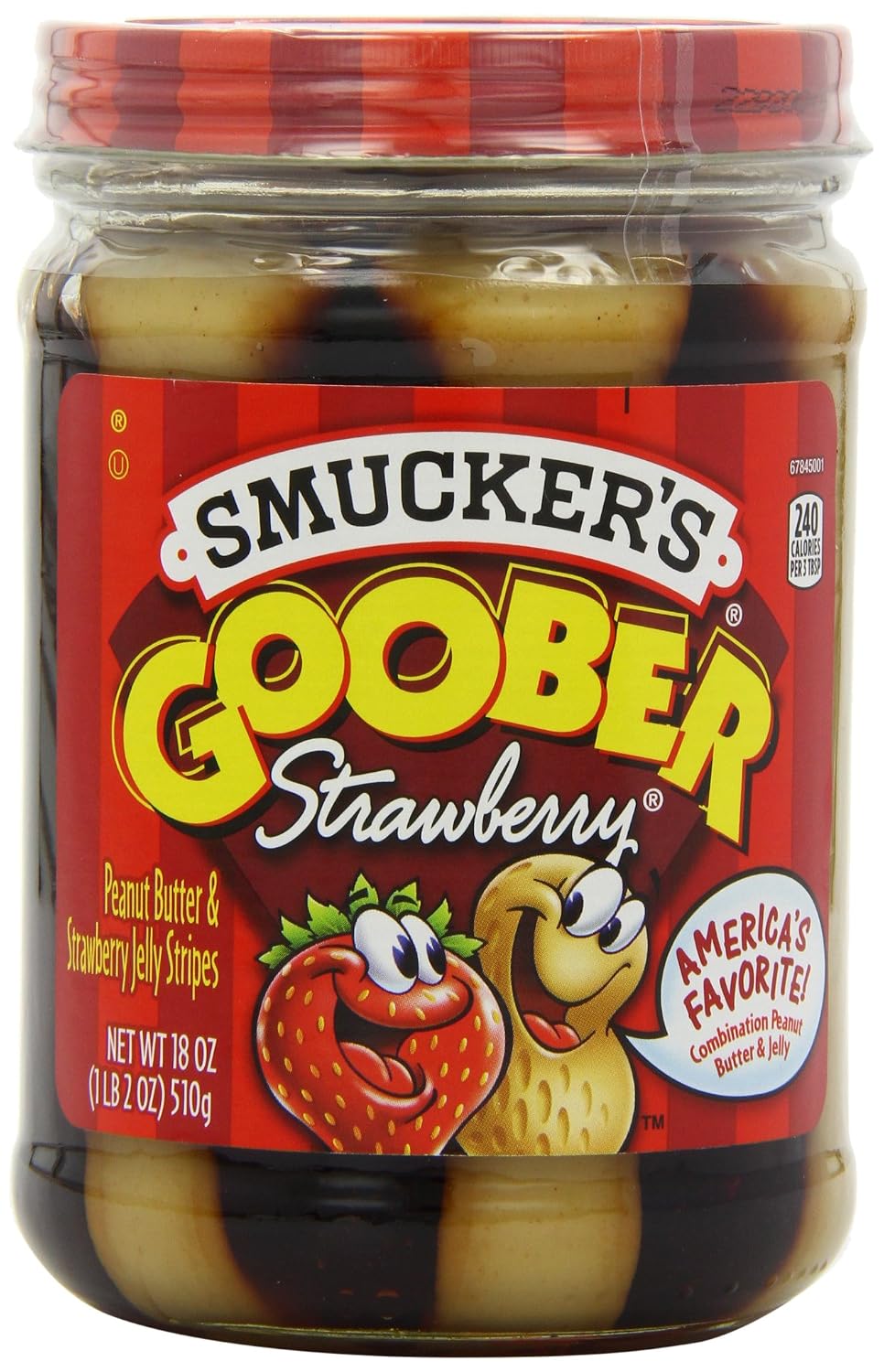 Amazon Com Smucker S Goober Strawberry Jelly Peanut Butter
