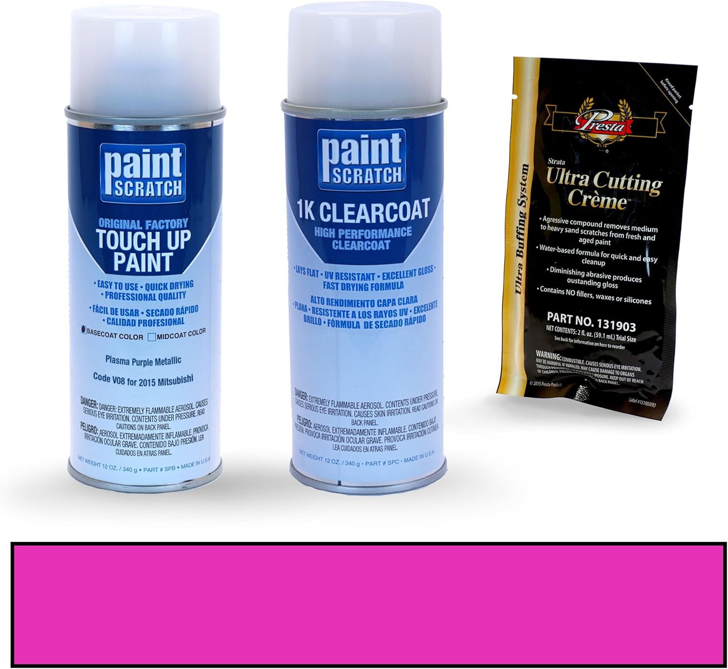 PAINTSCRATCH Plasma Purple Metallic V08 for 2015 Mitsubishi