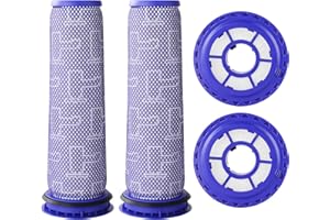 DURPEAK Replacement Filters for Dyson DC41, DC65, DC66, UP13, UP20, UP30, 2 Post-Motor Filters and 2 Pre-Motor Filters for Dyson Ball Animal 2, Ball Animal 3 Vacuum, Replaces Parts# 920769-01 & 920640-01