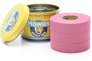 Howies Hockey Tape | 3-Pack Colored Cloth Stick Tape (Single-Color Options) | Pro Grip & Durability for Hockey, Lacrosse, & Baseball | Made in USA