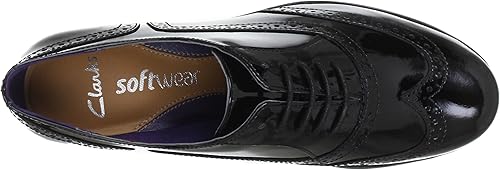 clarks hamble oak black patent