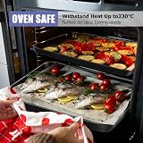 HaWare Large Nonstick Baking Tray Set of 2 40x30x2.5 cm Carbon Steel view 4