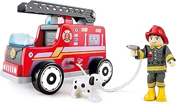 fire truck dog toy