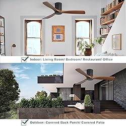 CACI Mall 52'' Ceiling Fan without Lights Remote