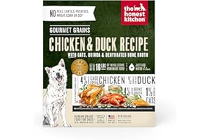 The Honest Kitchen Dehydrated Gourmet Grains Chicken & Duck Dog Food, 4 lb Box