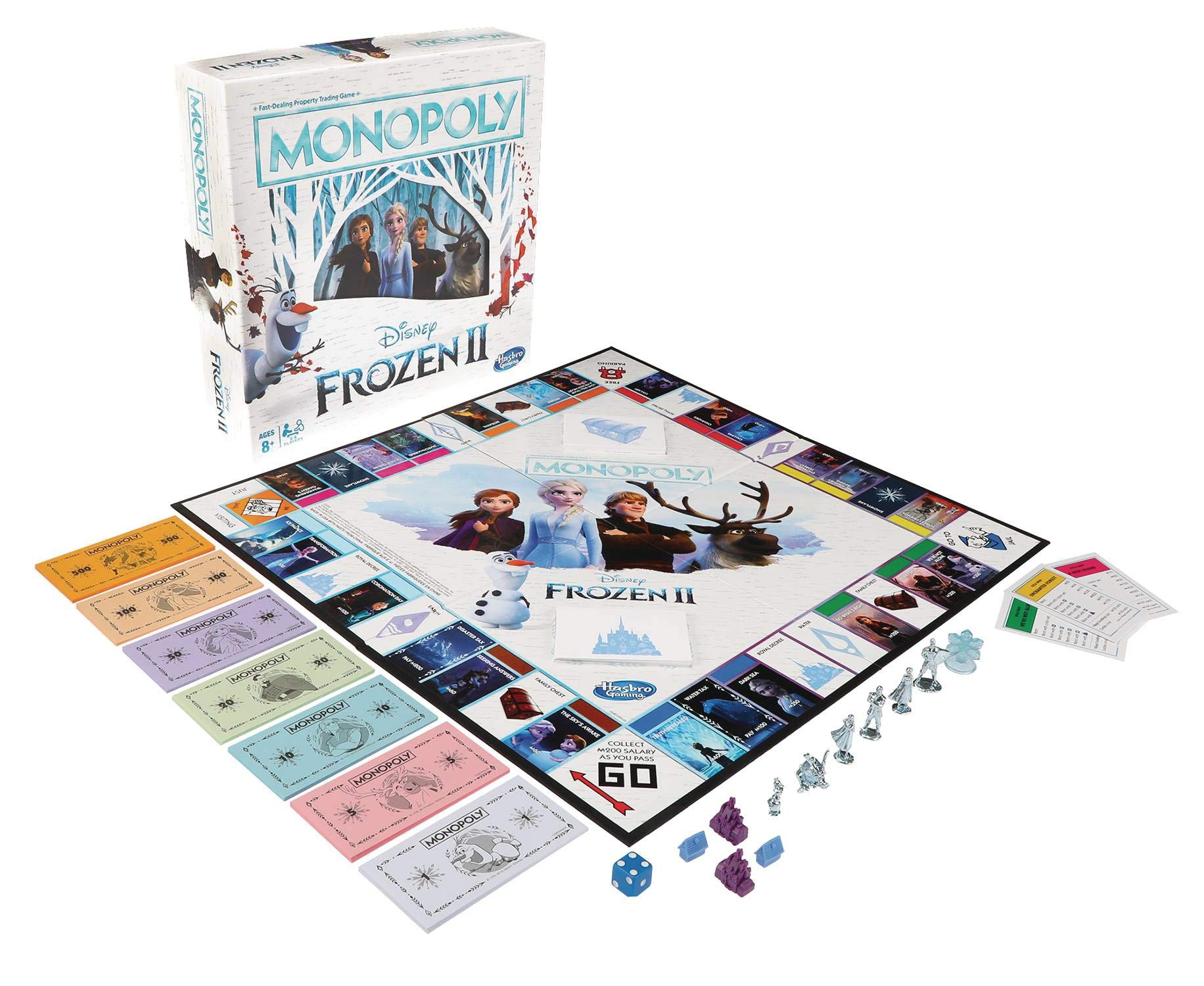 Monopoly Game: Disney Frozen 2 Edition Board Game for Ages 8 and up