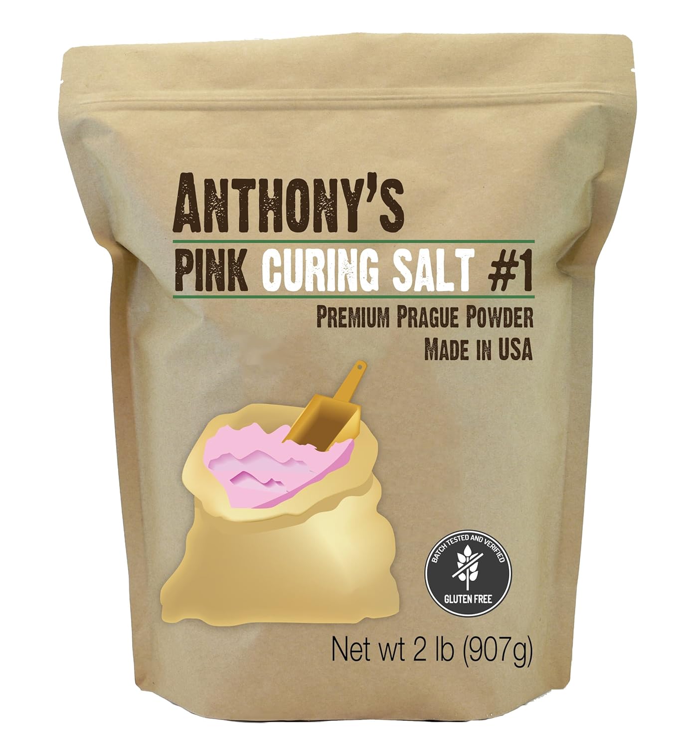 Anthony's Pink Curing Salt No.1, 2 lb, Quick Cure Prague Powder