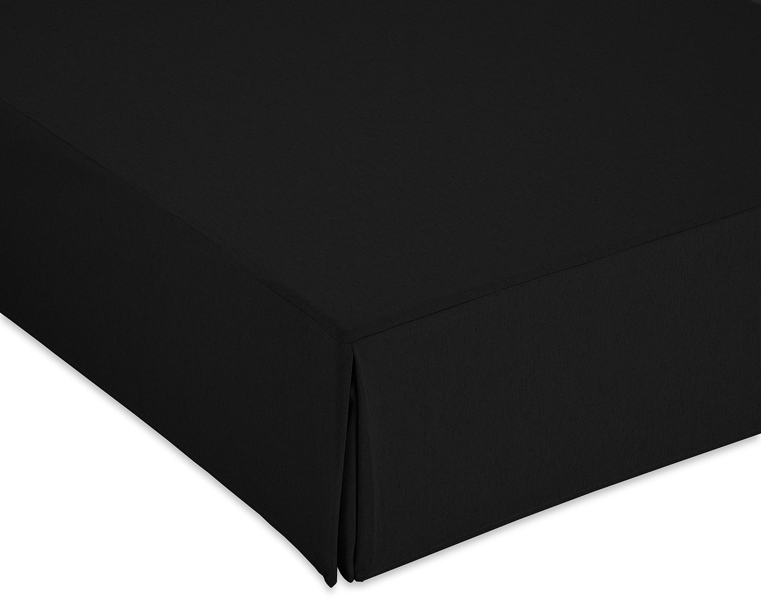 Cardinal Smooth Textile Bed Cover, Black, 150 cm Bed