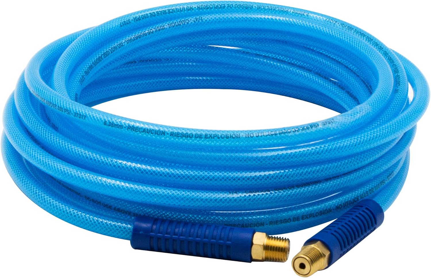 FIXSMITHReinforcedPolyurethaneAirHose,1/4 Inch x 25 Feet,300 PSI,1/