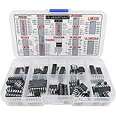 IC Assortment Box 75 pcs, PC817c, NE555, LM358, LM324, JRC4558D, LM393, LM339, NE5532, LM386, PT2399, TDA2822, TDA2030A, UC38