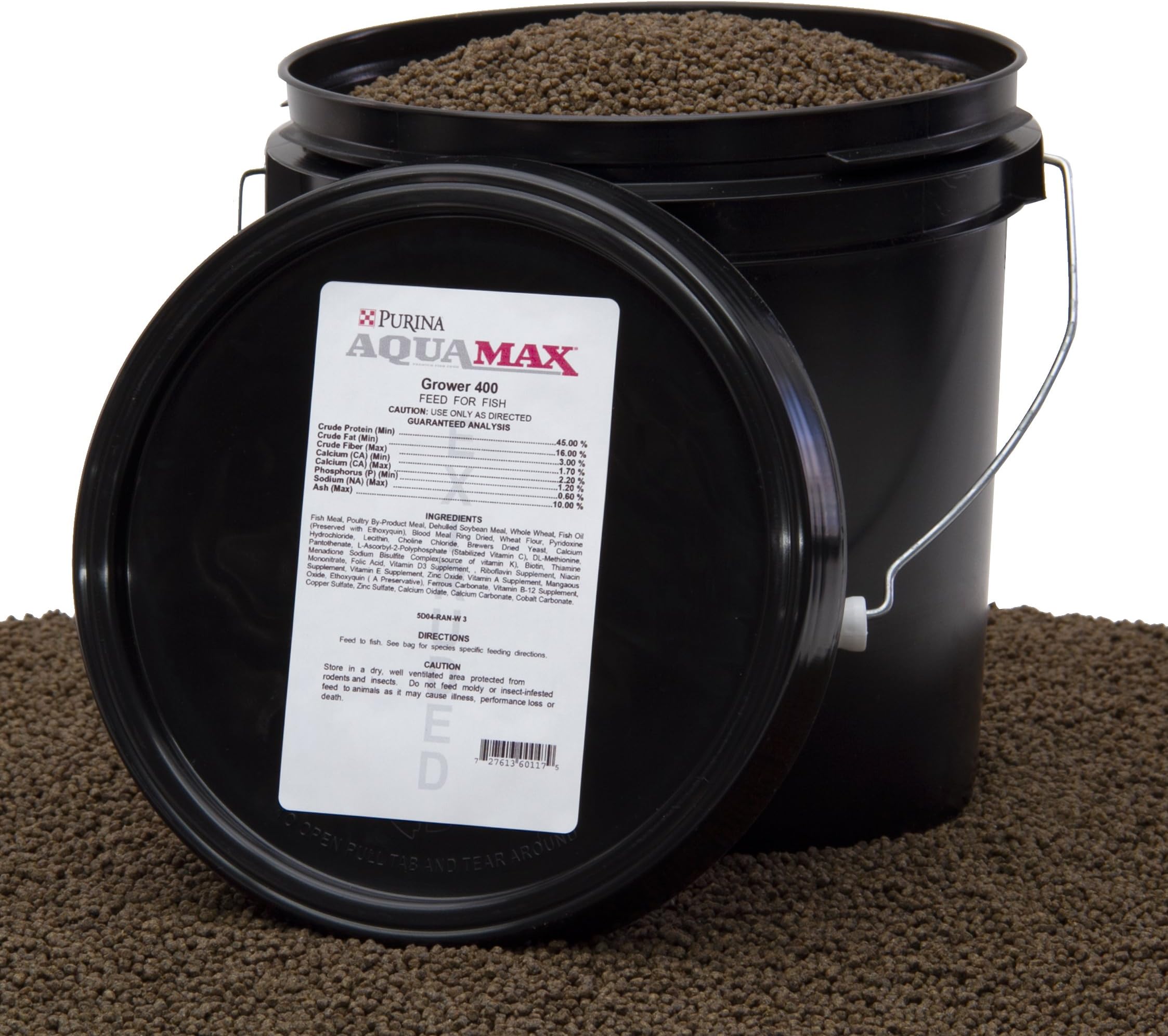 Purina Mills AquaMax Grower 400 Starter Feed to Early Grow-Out Diet for Both Carnivorous & Omnivorous Species, 3/32"(2.4mm) Pellet with Approximately A 50% Float Rate, 45% Protein, 4.5 lbs.