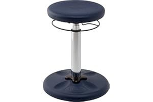 KORE DESIGN LLC Kore Adjustable Height Wobble Chair, Active Sitting for Children, Kids, Teens: Better Than a Balance Ball, Flexible Classroom Seating, Adjusts from 16.5 to 24 inches, Dark Blue
