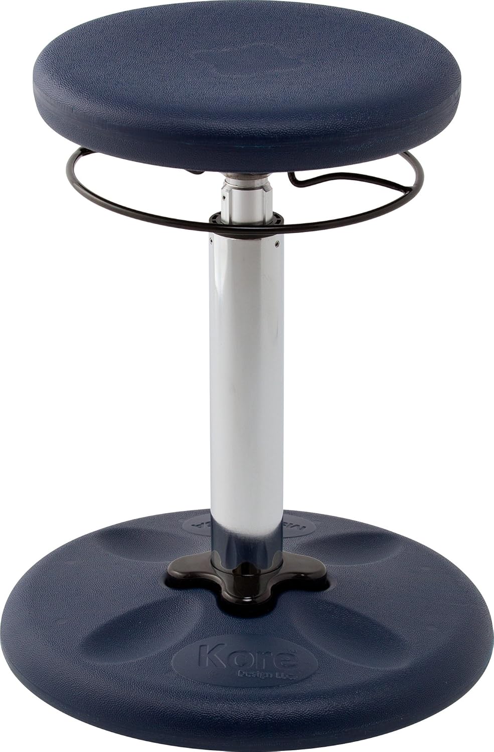 Flexible Classroom Seating Black Kore Adjustable Height Wobble Chair