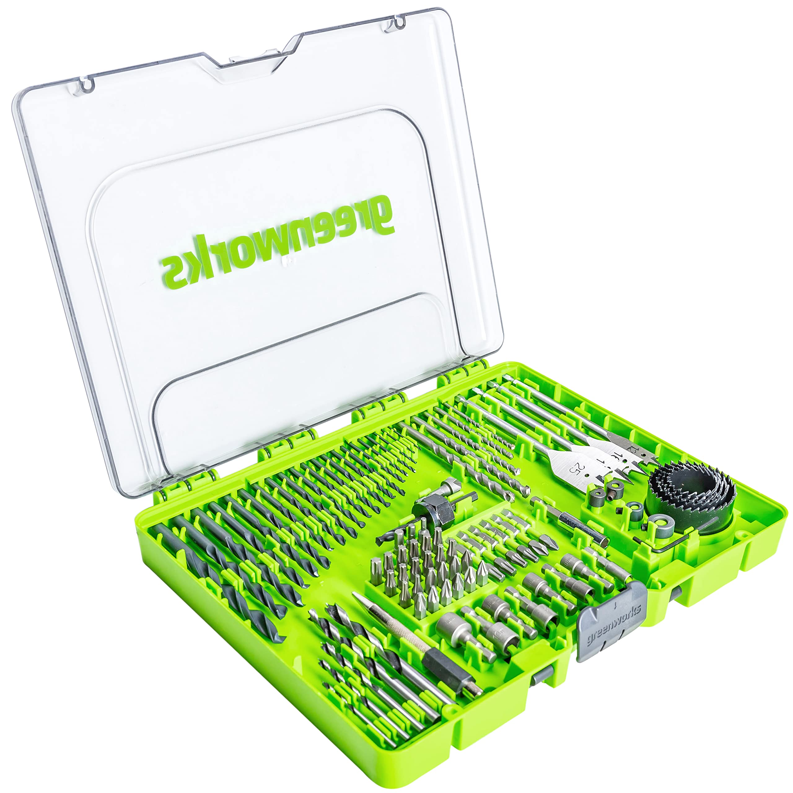 Greenworks Drill and Screw bits (extensive Set of 90 Pieces of Pick and Click bits Suitable for All Drills and Cordless Screwdrivers) โ image 1