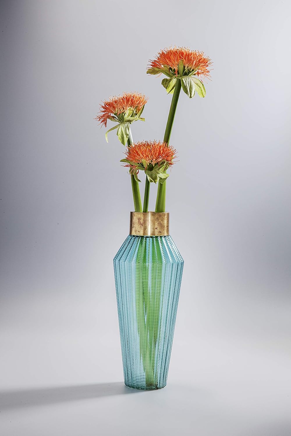 Amazon Com Kare Vase Barfly Light Blue 43cm 18 X 18 X 43 Cm Kitchen Dining