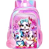 Toddler Backpack for Girls and Boys, Preschool Bookbag, 12" Cute Cartoon Animal School Bag