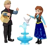Mattel Disney Frozen Anna Elsa Kristoff Olaf Set of 4 Small Dolls view 3