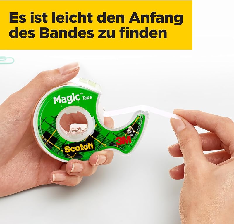 Magic Tape, 2 Rollen im Abroller + 1 GRATIS, 19 mm x 7,5 m