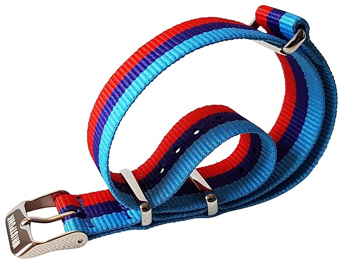 WRISTPUNK Uhrenarmband NATO Strap - BMW M Edition - Schließe Edelstahl Poliert