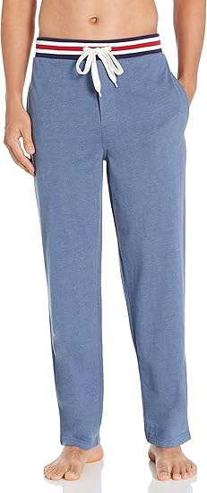 Amazon Izod メンズ ポリスエード ジャージーニットパンツ ストライプウエストバンド ルームウェアボトムス 通販