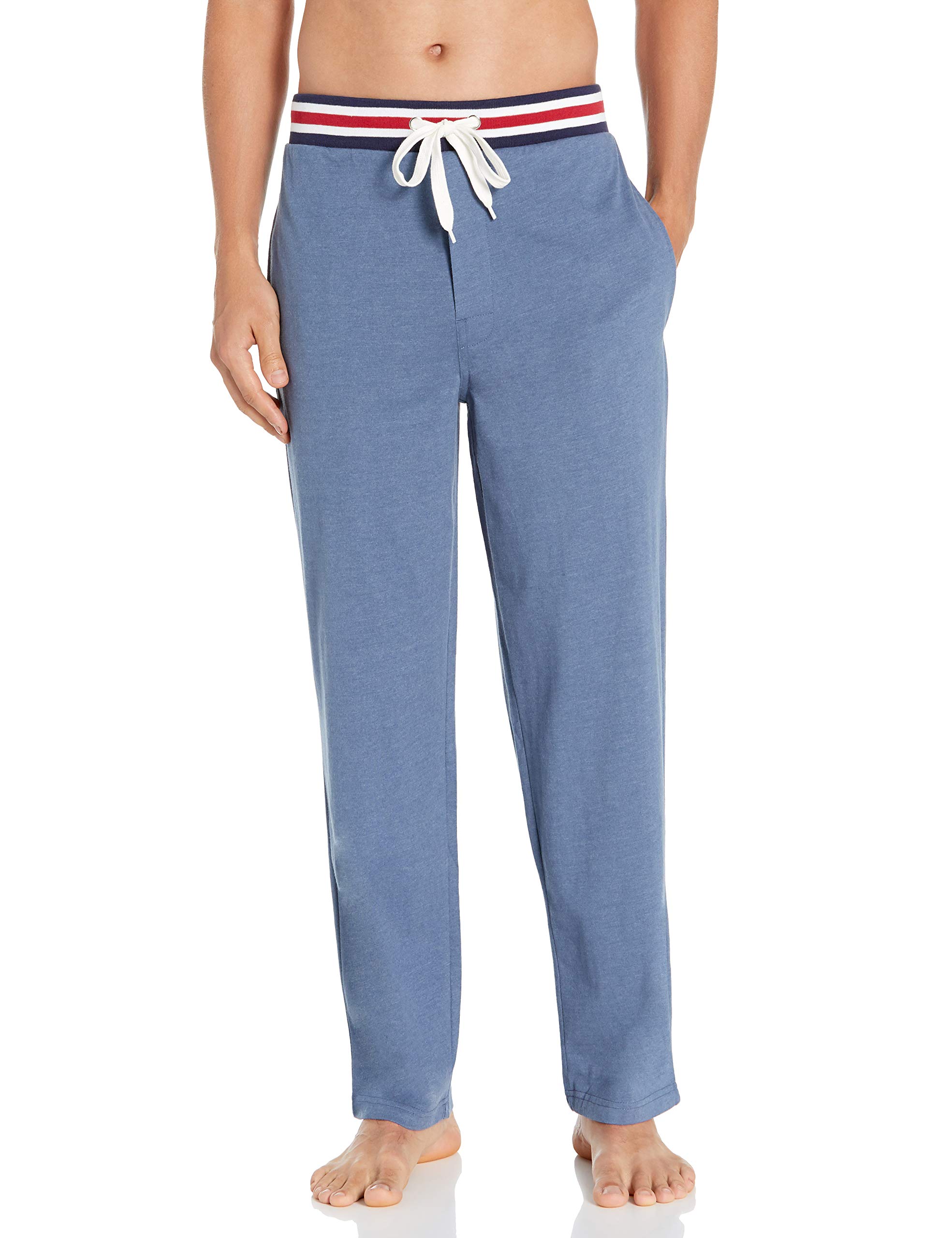 IZODMen's Poly Sueded Jersey Knit Pant with Striped Waistband