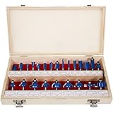 Trademark Stalwart Multi-Purpose 24-Piece Router Bit Set