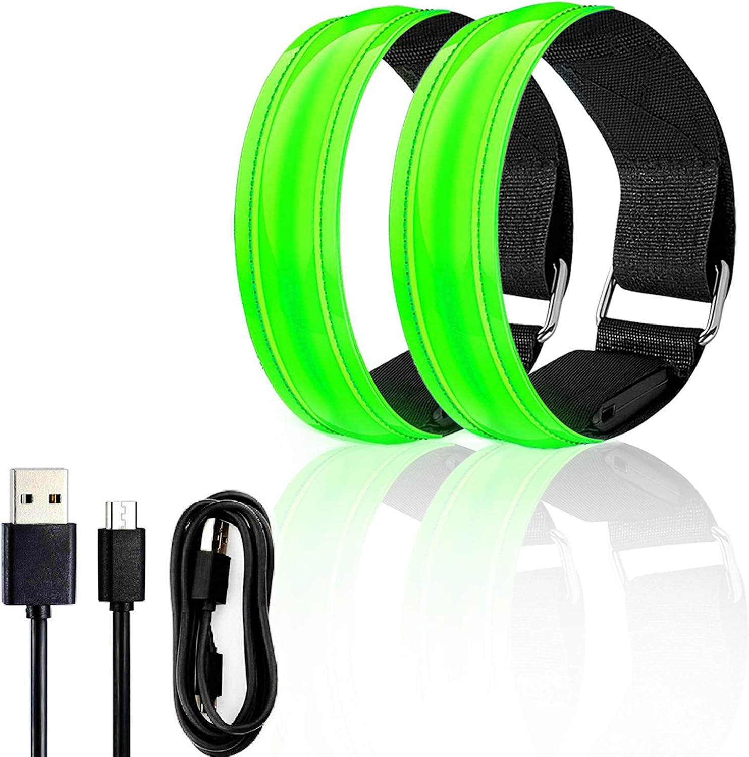 LED Armband Running Lights for Runners, 2 Pack High Visibility