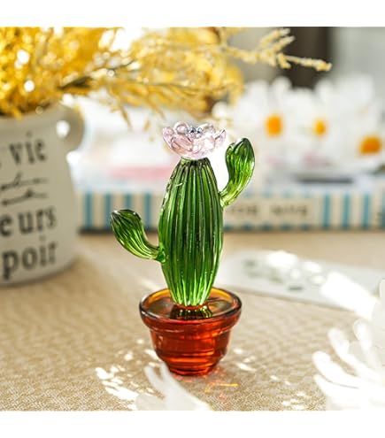 Amazon.com: Stoneware Cactus, Shiny Green, 2 Styles: Home & Kitchen