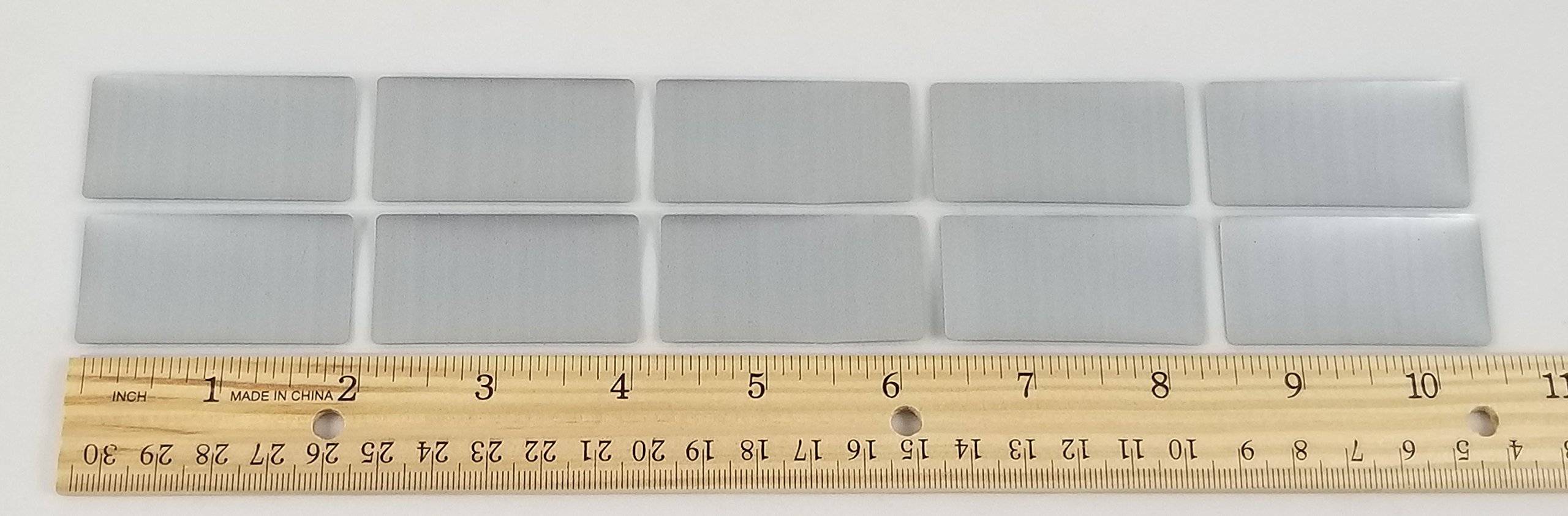 1" x 2" Silver Rectangle Scratch off Label Peel and Stick Stickers Perfect for Crafts or Promos Wedding or Baby Showers Save the Date Cards Scratch offs Label