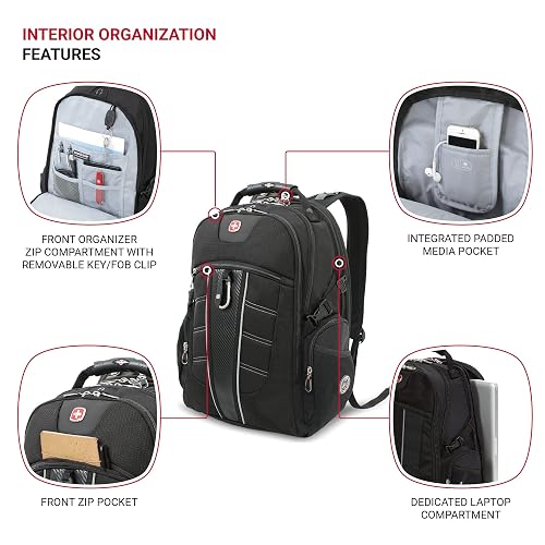 1753 scansmart tsa laptop backpack SwissGear and a floating TabletSafe pocket SWISSGEAR 1900 ScanSmart LAPTOP BACKPACK