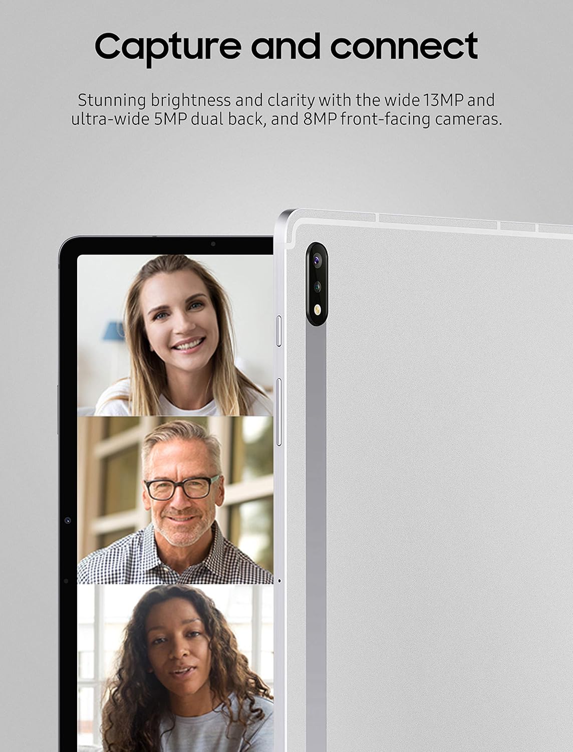 Samsung Galaxy Tab S7+ Wi-Fi, Mystic Silver -256 GB : Computers & Accessories