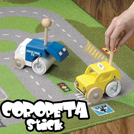 Amazon Co Jp コロピタ スティック 木 木製 コロコロ 掃除 乗り物 キッズ インテリア コロピタ スティック Sl 3個 3点 ホーム キッチン