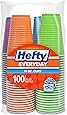 Hefty Plastic Party Cups (Assorted Colors, 16 Ounce, 100 Count) &ndash; Packaging May Vary