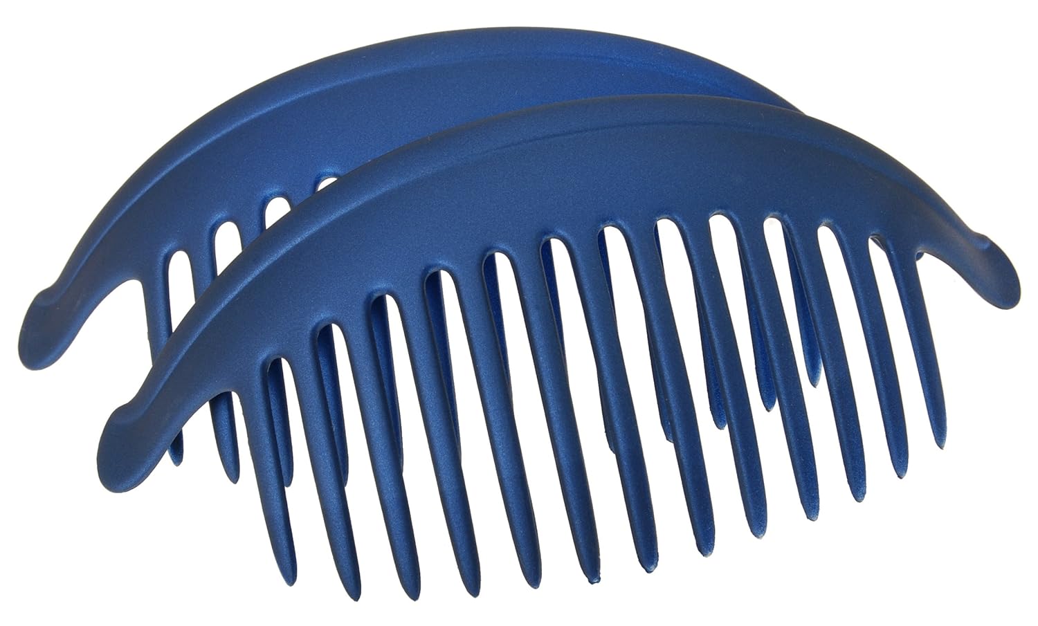 France Luxe Belle Larger Interlocking Comb, Matte Navy