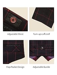 Marvelous World Boys' 5-Piece Formal Vest Suit