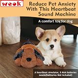 WEOK Puppy Heartbeat Toy for Anxiety Relief - Crate Training Plush Friend view 8