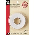Dritz 222 STITCH WITCHERY FUSIBLE BONDING WEB WHITE REG WGHT 20YD, 5/8-Inch X 20-Yards