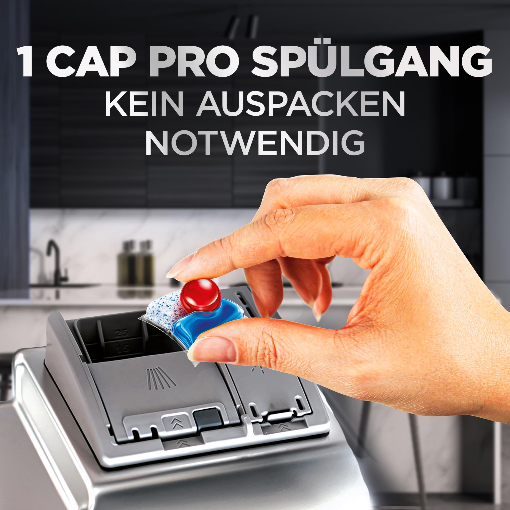 Finish Ultimate Infinity Shine Spülmaschinentabs – Geschirrspültabs für Tiefenreinigung, Fettlösekraft und Glanz mit Schutzschild – 80 Finish Caps 8