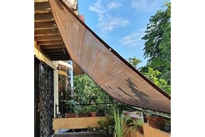 Abrotain Shade Sail Sun Shade Cloth 6'6"x9'9" Rectangle Outdoor Canopy Outside Sunshade Awning Cover Privacy Screen Net UV Block for Patio Pergola Gazebo Porch Backyard Lawn Garden Outdoor Activities