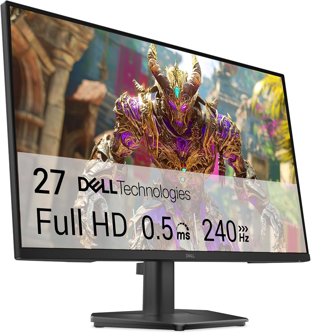 Dell 27 Gaming Monitor SE2726HG Full HD 240Hz Fast IPS 0.5ms FreeSync HDR10