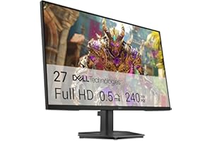 Dell 27 240Hz Monitor - SE2726HG - 27-inch FHD (1920x1080) 240Hz Display, in-Plane Switching (IPS) Technology, AMD FreeSync™ 