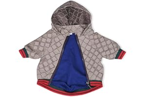 SIOOYITO Dog Hoodies Dog Winter Coat Classic Designer Dog Coats Luxury Dog Coats Small Dog Coats Warm Pet Dog Coat Zipper Design Easy On/Off Puppy Coats Teddy Coats Chihuahua Clothes French Bulldog Clothes M