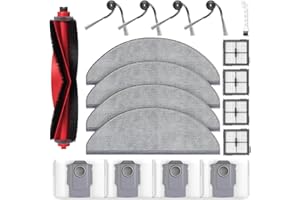 Spare Replacement Parts Kit for Roborock Q10 S5/Q10 S5+/Q10 X5/Q10 X5+ Robot Vacuum – Q10 S5 Accessory Set Includes 1Main Bru