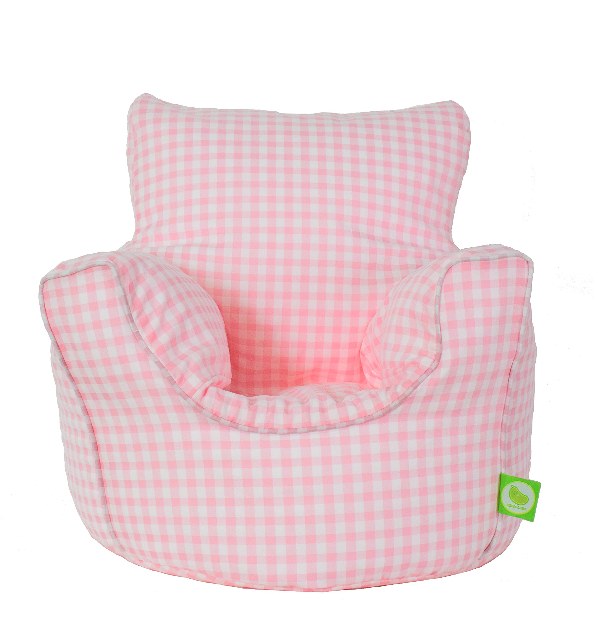 Buy Bean Lazy Cotton Pink Gingham Bean Bag Arm Chair with Beans Toddler Size From Online at